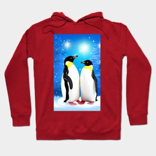 Penguins in Snowfall Hoodie